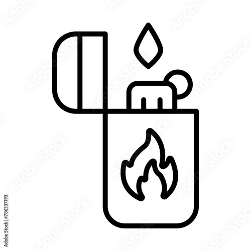 Lighter line icon