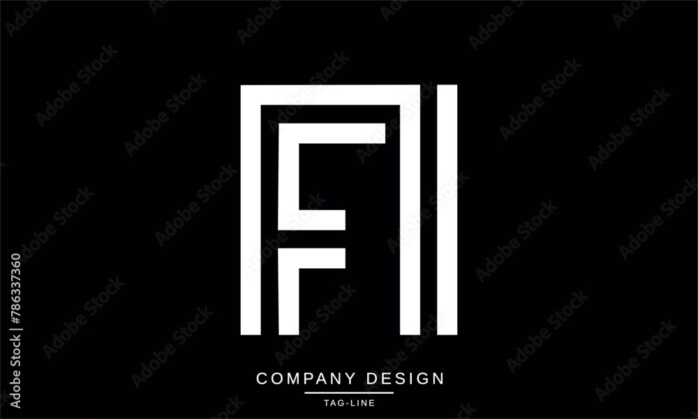FI, IF Abstract Letters Logo Monogram Design Icon Font