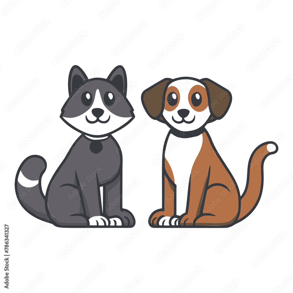 Cat and dog vector icon illustration, pet line art. cat symbol, dog symbol, pet care monoline logo vector icon, animal illustration, cat and dog silhouette, black linear pet, seamless cat and dog art
Cat and dog vector icon illustration, pet line art. cat symbol, dog symbol, pet care monoline logo vector icon, animal illustration, cat and dog silhouette, black linear pet, seamless cat and dog art