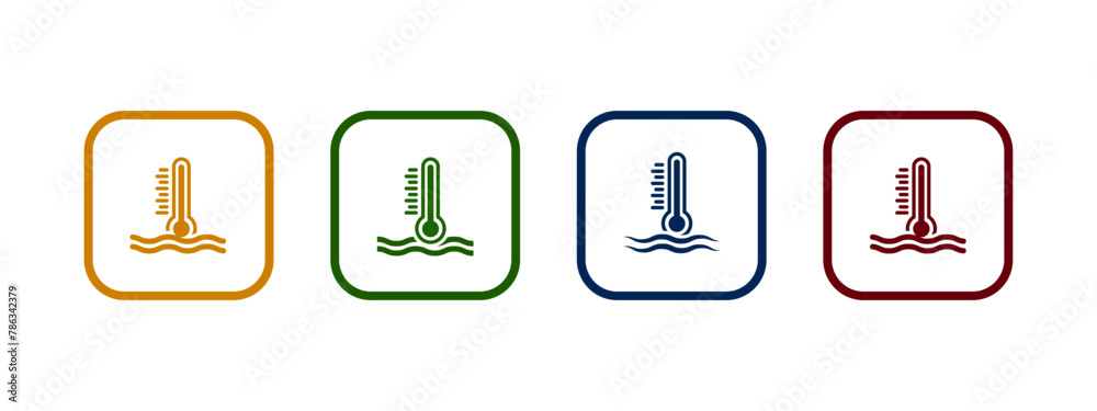 temperature control icon vector illustration. temperature with wave concept. temperature control icon vector illustration. temperature with wave concept.