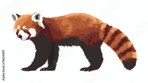 Red Panda as Small Mammal with Dense Reddishbrown Fur photo