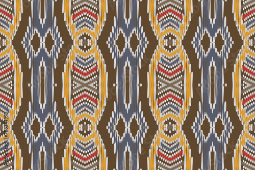 Motif folklore pattern Seamless Native American, Motif embroidery, Ikat embroidery vector Design for Print Texture fabric saree sari carpet. kurta vector patola saree