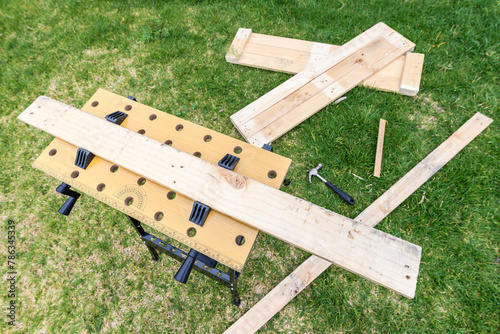 Pallet wood recycling as a source of material for DIY project