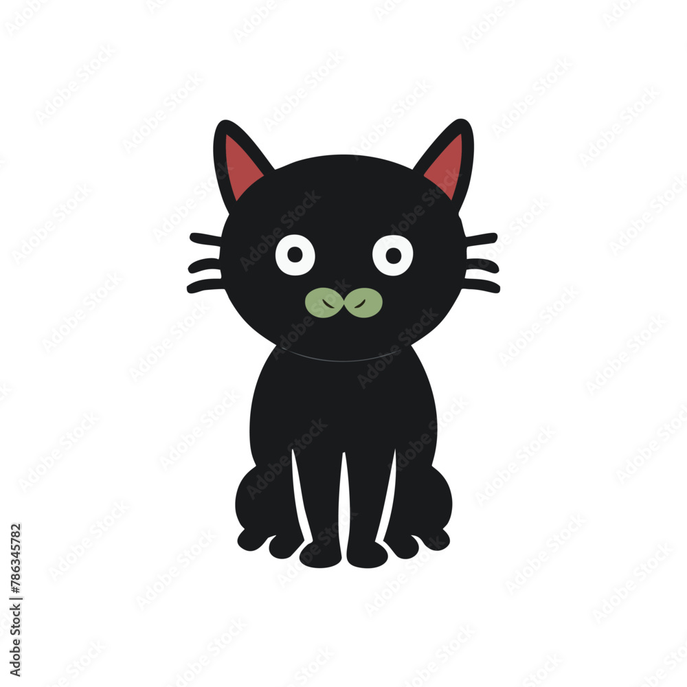 vector isolated silhouette cat, Cute cartoon black cat, cat logo, and cat icon for graphic resources vector isolated silhouette cat, Cute cartoon black cat, cat logo, and cat icon for graphic resources