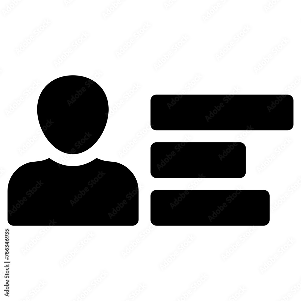 user icon, simple vector design
