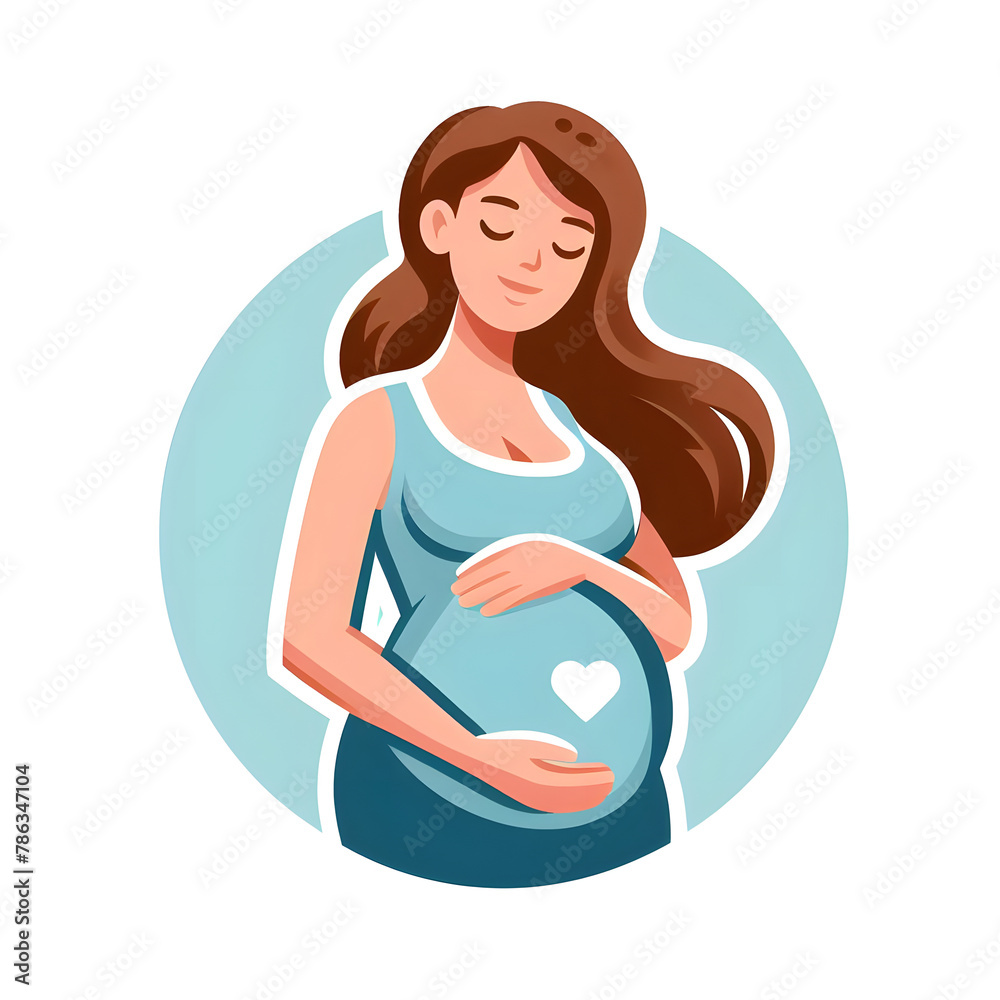 pregnant mom , flower and leaves,isolated on a white background, flat vector illustration
pregnant mom , flower and leaves,isolated on a white background, flat vector illustration