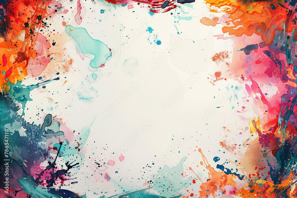 Splat Template Background Colorful