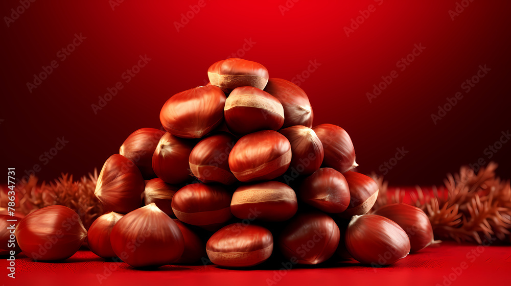 Obraz premium Chestnut close-up