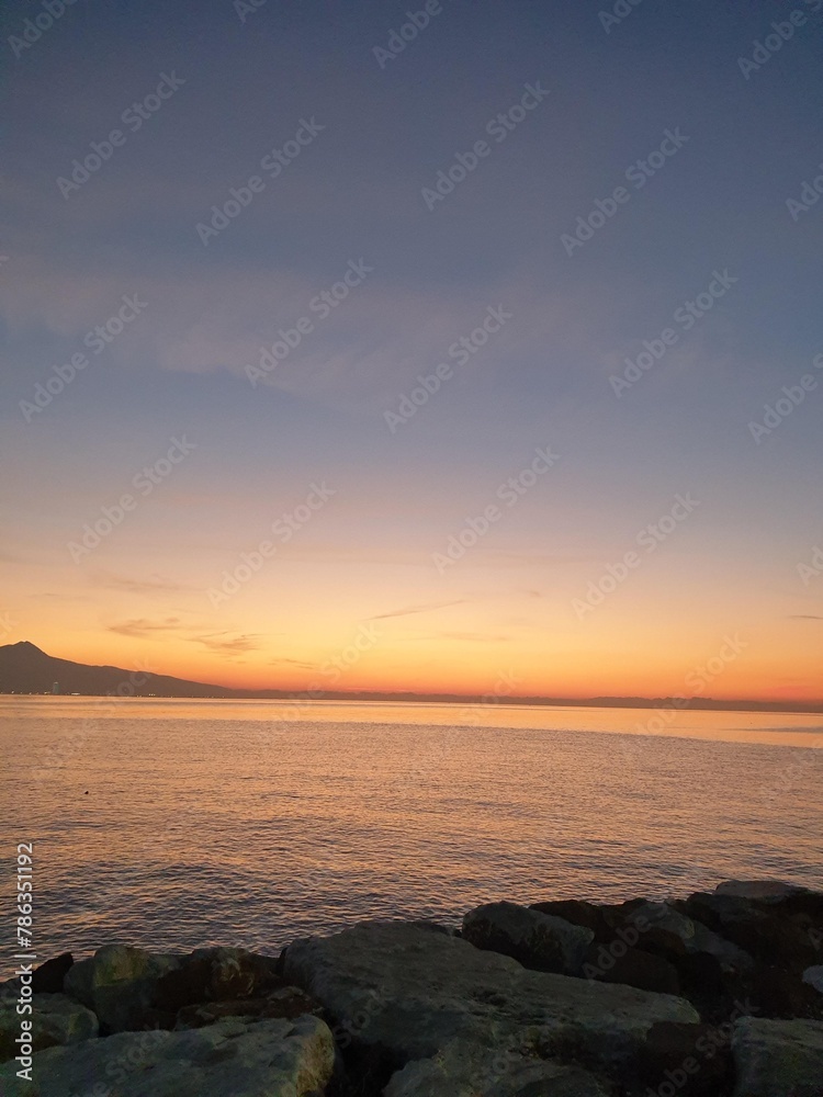 Fototapeta premium sunset over the sea