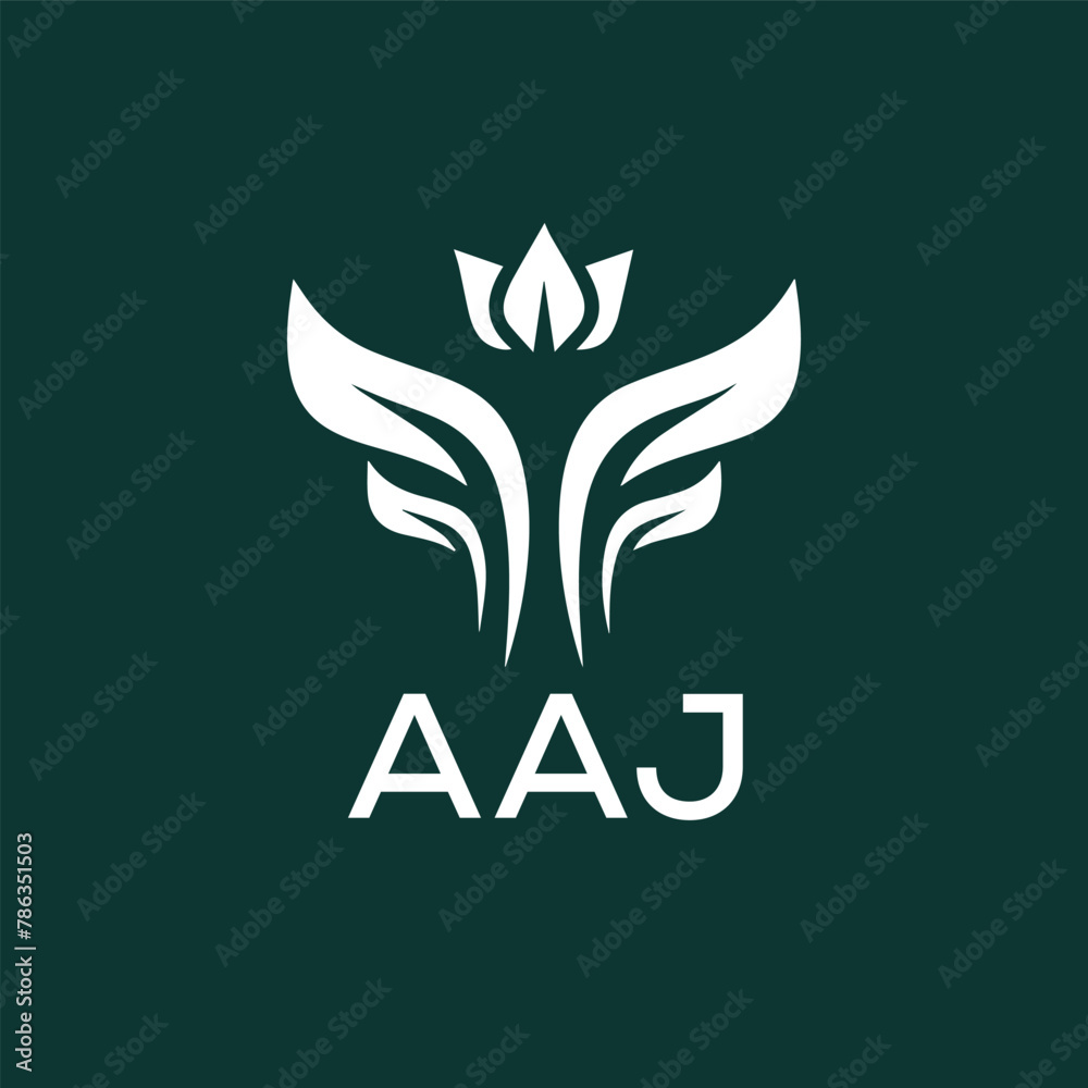 AAJ  logo design template vector. AAJ Business abstract connection vector logo. AAJ icon circle logotype.
