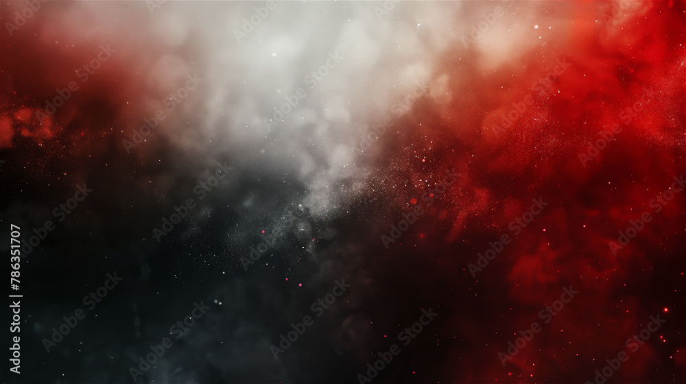 Fototapeta premium Red, black and white clouds abstract grunge background banner