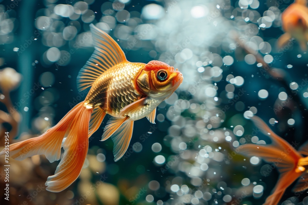 Goldfish in Aquarium
