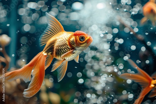 Goldfish in Aquarium