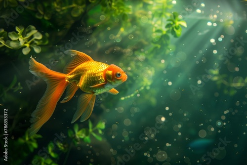 Goldfish in Aquarium © Syahrul