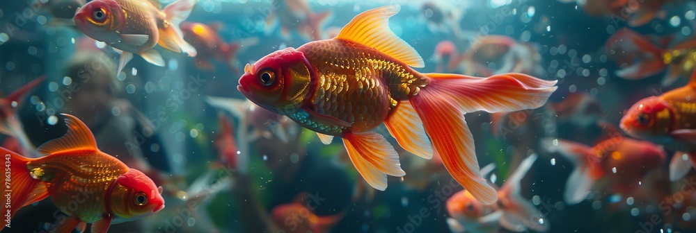 Goldfish in Aquarium