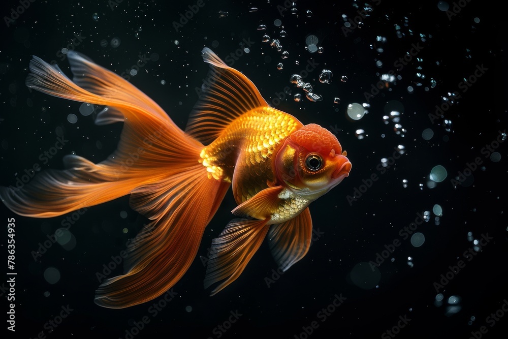 Goldfish in Aquarium Goldfish in Aquarium