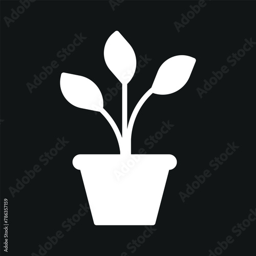 plant icon simple design art eps 10