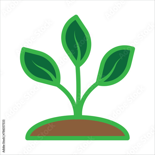 plant icon simple design art eps 10