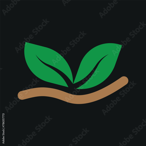 plant icon simple design art eps 10