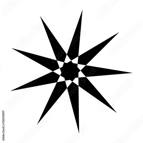 compass rose isolated on white