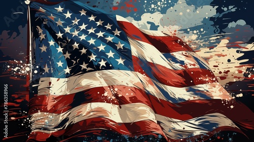 Patriotic, american flag, culture national landmark independence wallpaper star shape