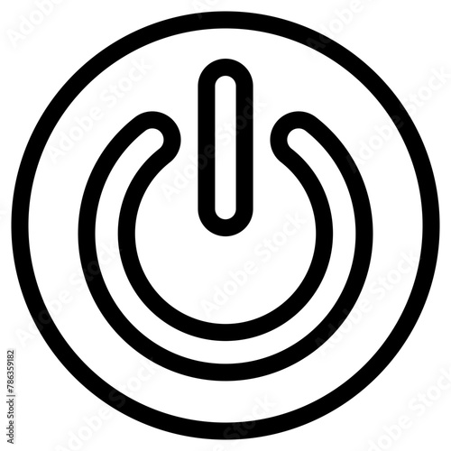 shutdown icon, simple vector design