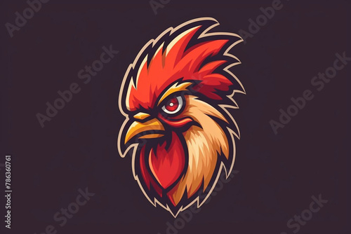 Rooster cartoon logo.Year of the Rooster Food establishment.