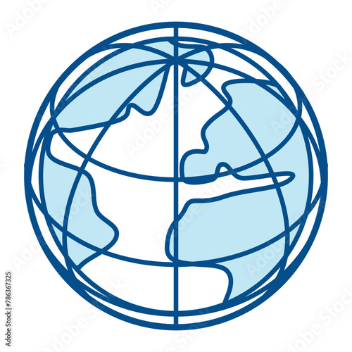 earth icon vector illustration