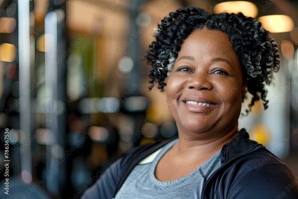 Portrait of a smiling body positive active senior woman Portrait of a smiling body positive active senior woman