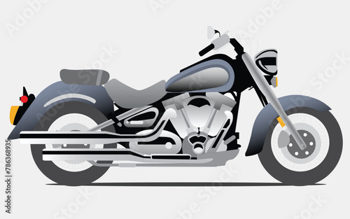 modern motorcycle vector illustration