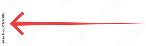 Free Download Red arrow to the left. vector, isolated on a white background. Vector illustration. EPS 10 - GFXLoad