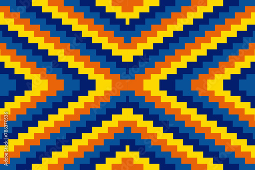 blue, yellow, orange, lattice-contiguous checkered backgroundUntitled