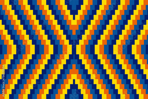 blue, yellow, orange, lattice-contiguous checkered backgroundUntitled