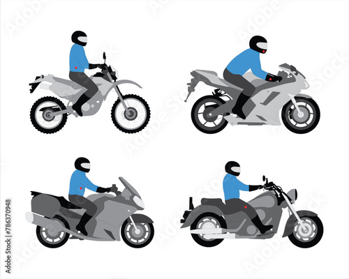 vector motorbike illustration