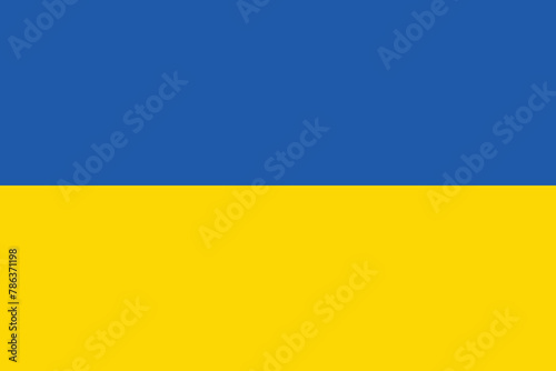 National flag of Ukraine original size and colors vector illustration  Ukrainian Peoples Republic flag  Ukrainian independence or flag Ukraina