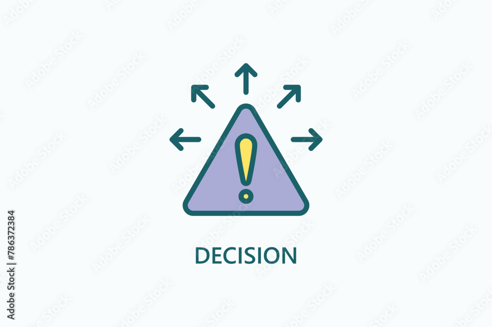 Decision vector, icon or logo sign symbol illustration Decision vector, icon or logo sign symbol illustration