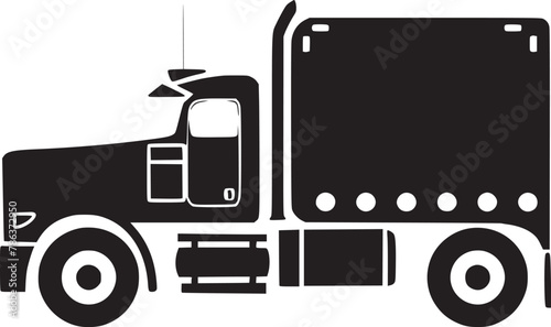 shipping delivery truck flat vector 