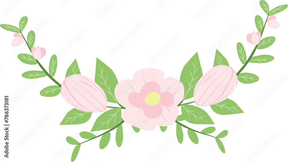 pink flowers bouquet frame pink flowers bouquet frame