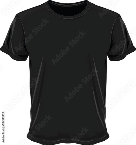 Black t-shirt icon, white background