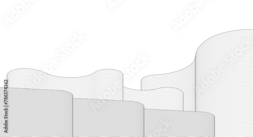 abstract architecture linear graphics 3d