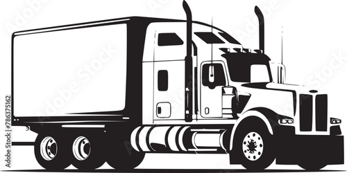 shipping delivery truck flat vector 