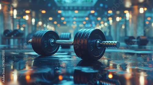 dumbbells, creativity boost, A man lifting weights in a modern gym