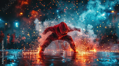 break dance competition during Olympic games.