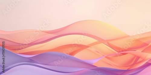 Abstract colorful wave patterns on a soft gradient background  ideal for backgrounds or wallpapers.