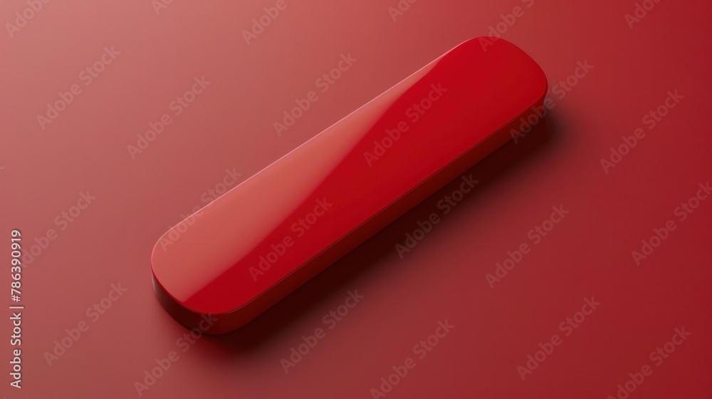 Red elongated game label designed to catch the eye. Red elongated game label designed to catch the eye.