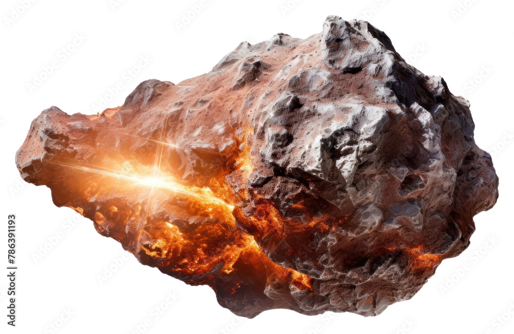 Obraz premium PNG Meteor rock white background accessories