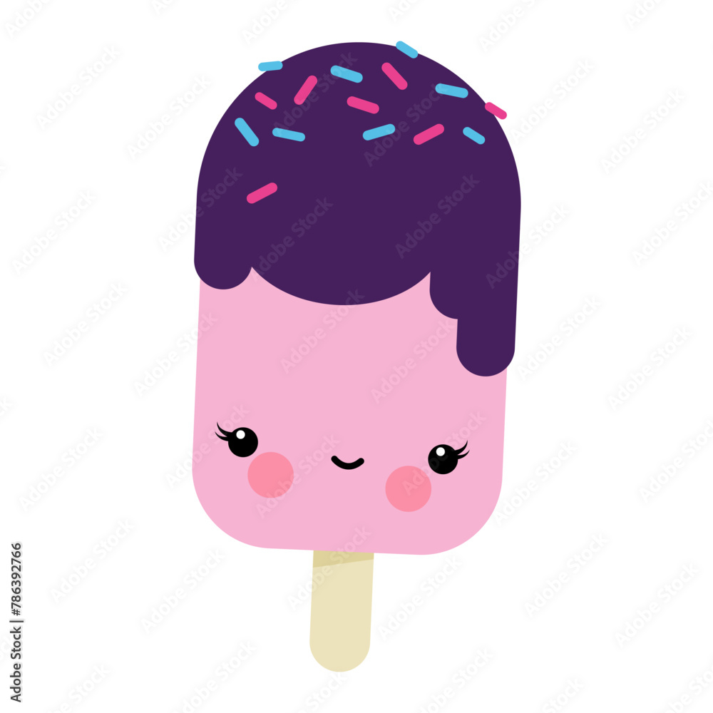 Popsicle – Vector Illustration Kawaii cute characters Popsicle – Vector Illustration Kawaii cute characters