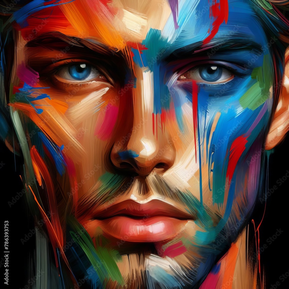 Obraz premium drawing with paints