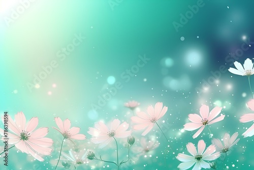 background with flowers made by midjourney