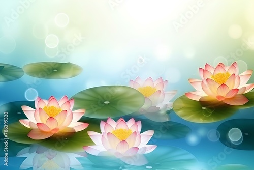 pink water lily made by midjourney